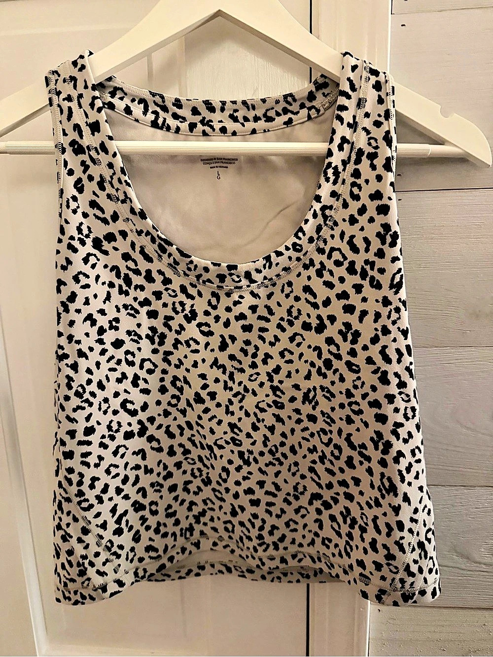 Athleta Crop Tank Animal Print